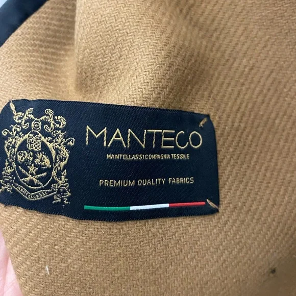 Zara Camel Wool Coat with Wrap Collar